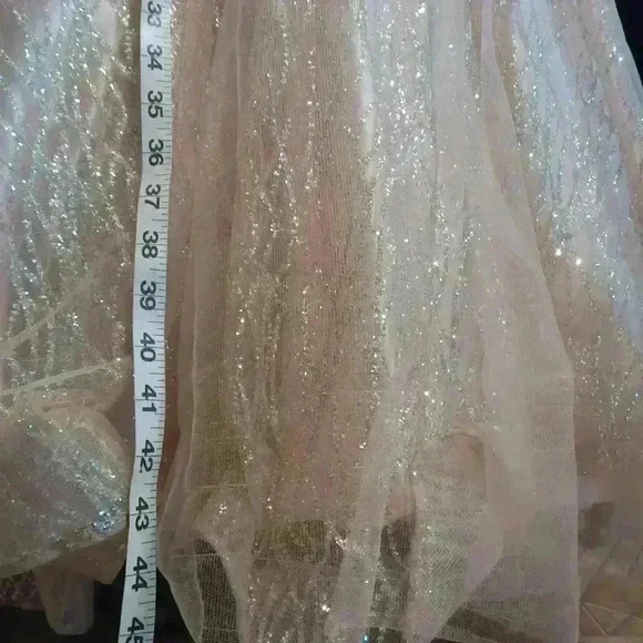 Petite Adele Sequined Formal  Dress Gown Size 10 - Picture 13 of 15